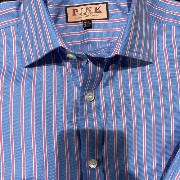 Thomas Pink cuff-links dress shirt. Sz 15.5 - 34 - Picture 5 of 8
